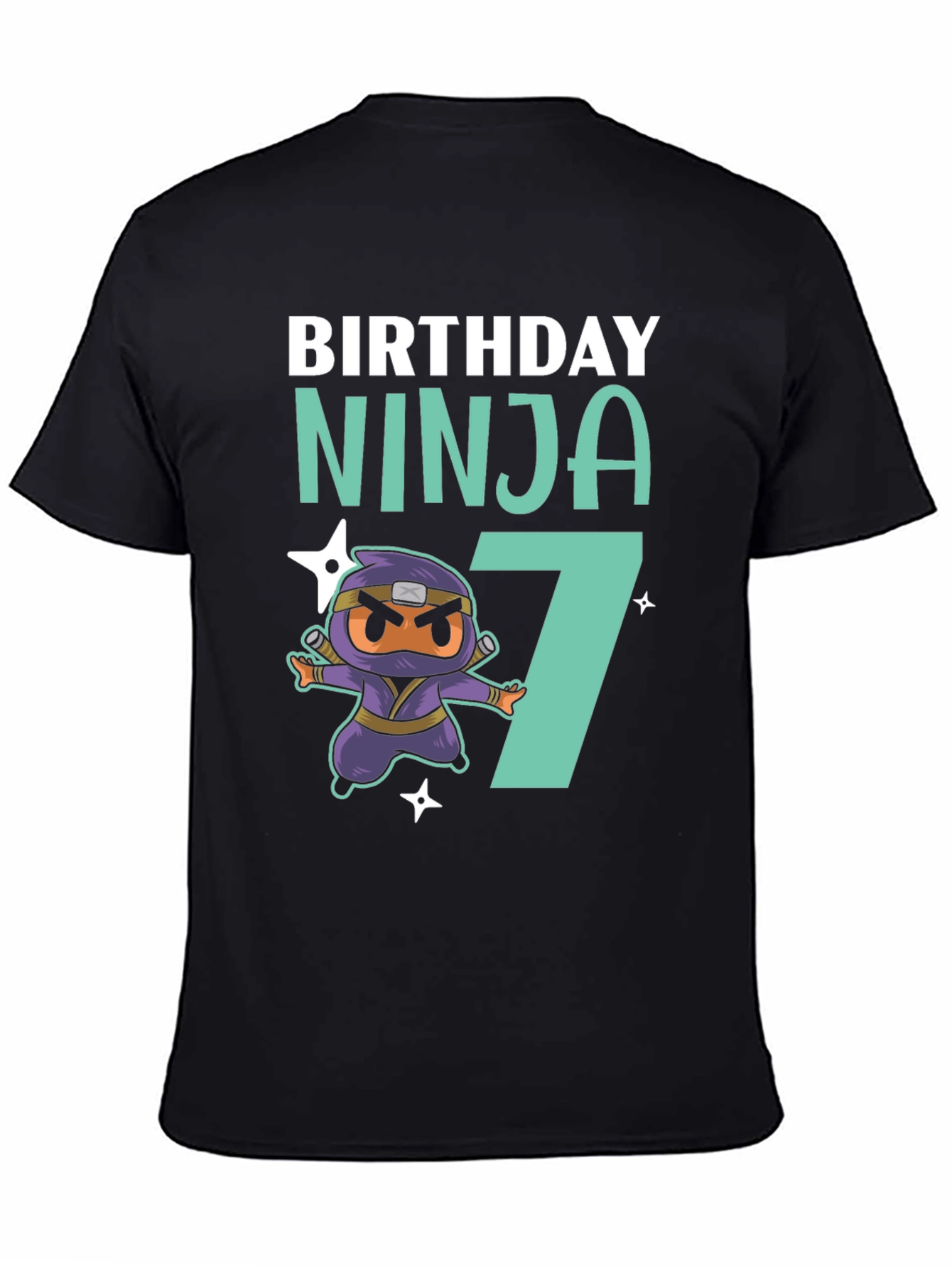 Birthday Ninja 7 T-Shirt - Fun Kids Tee