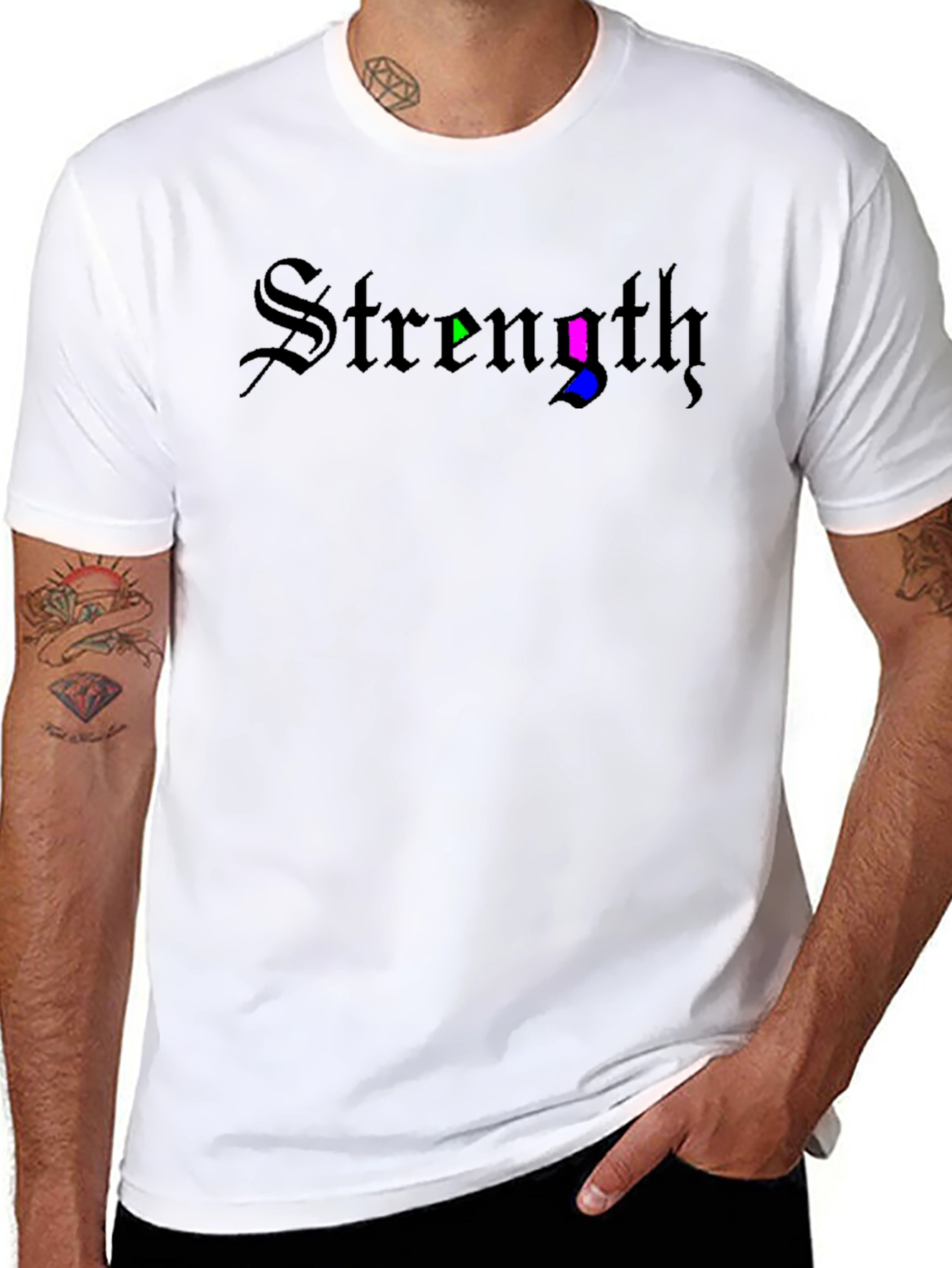 Strength Gothic T-Shirt - Black