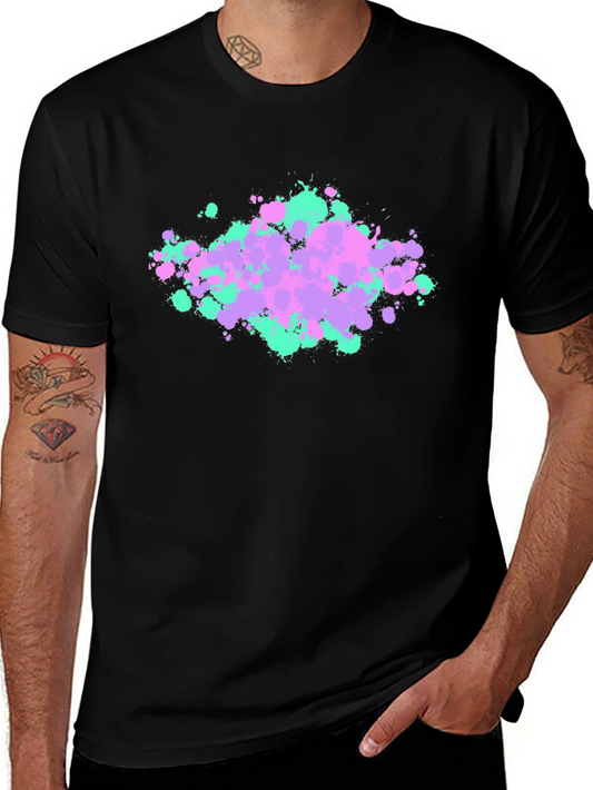 Abstract Paint Splatter T-Shirt