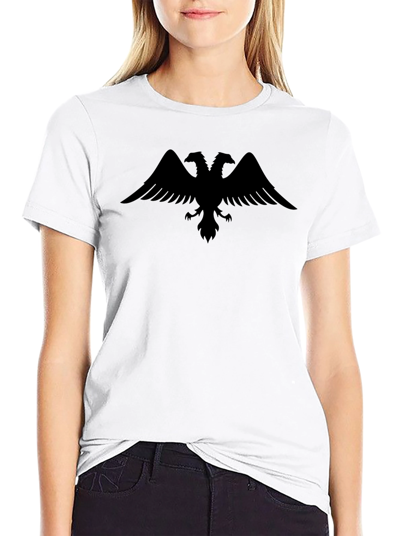 Black Double-Headed Eagle Graphic Tee