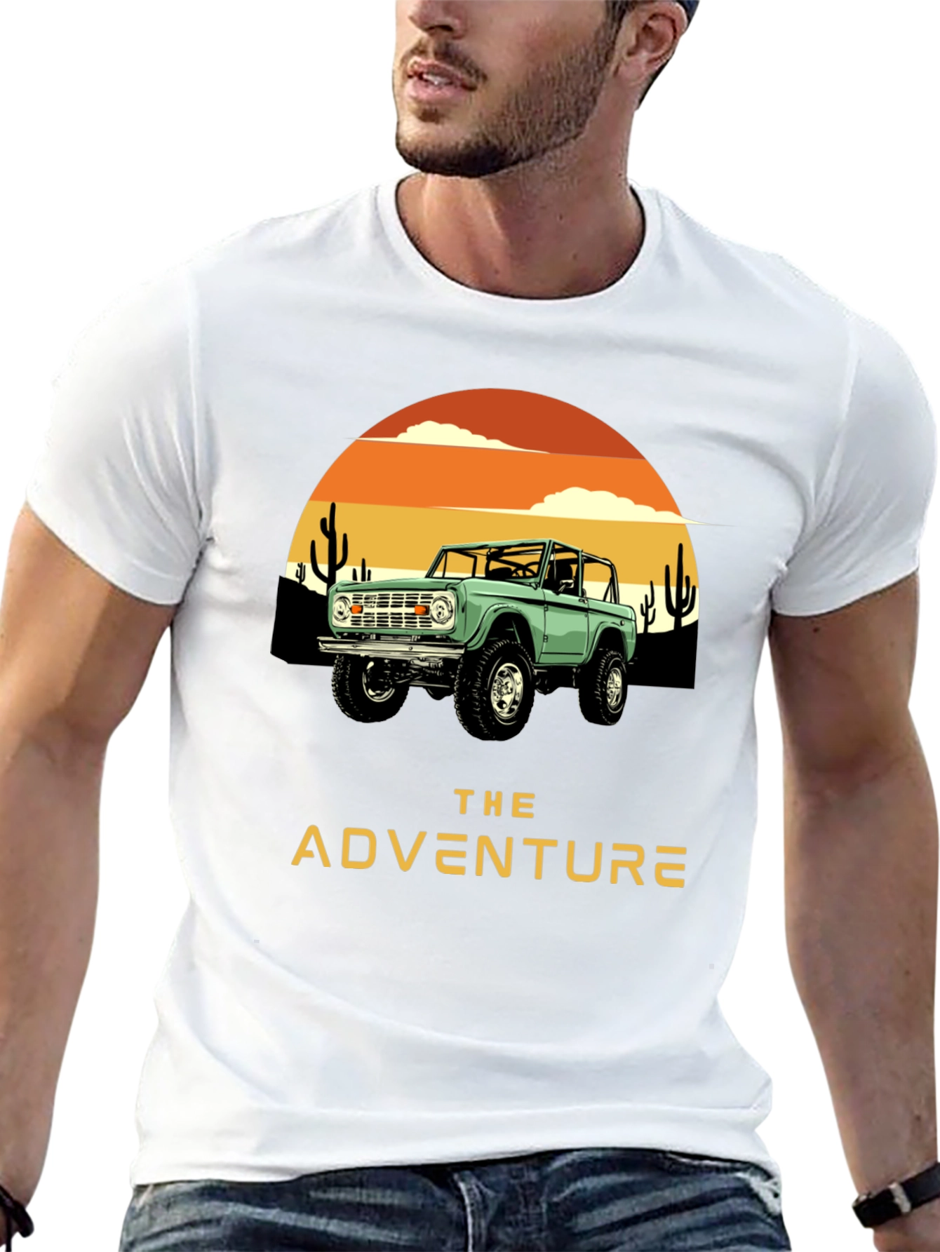 The Adventure Graphic Tee - Desert Bronco Design