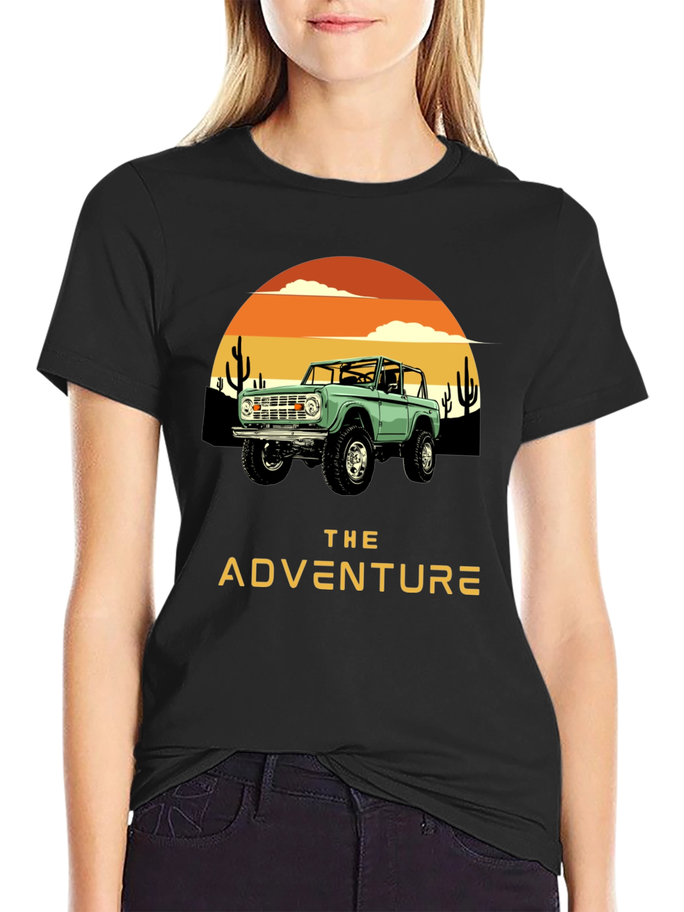 The Adventure Graphic Tee - Desert Bronco Design