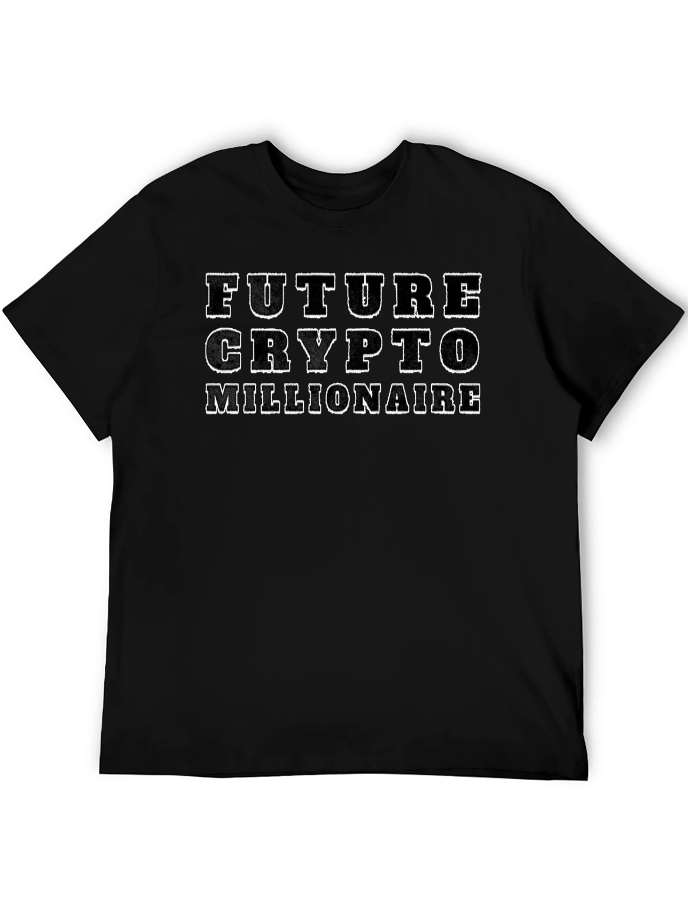 Future Crypto Millionaire Black T-Shirt