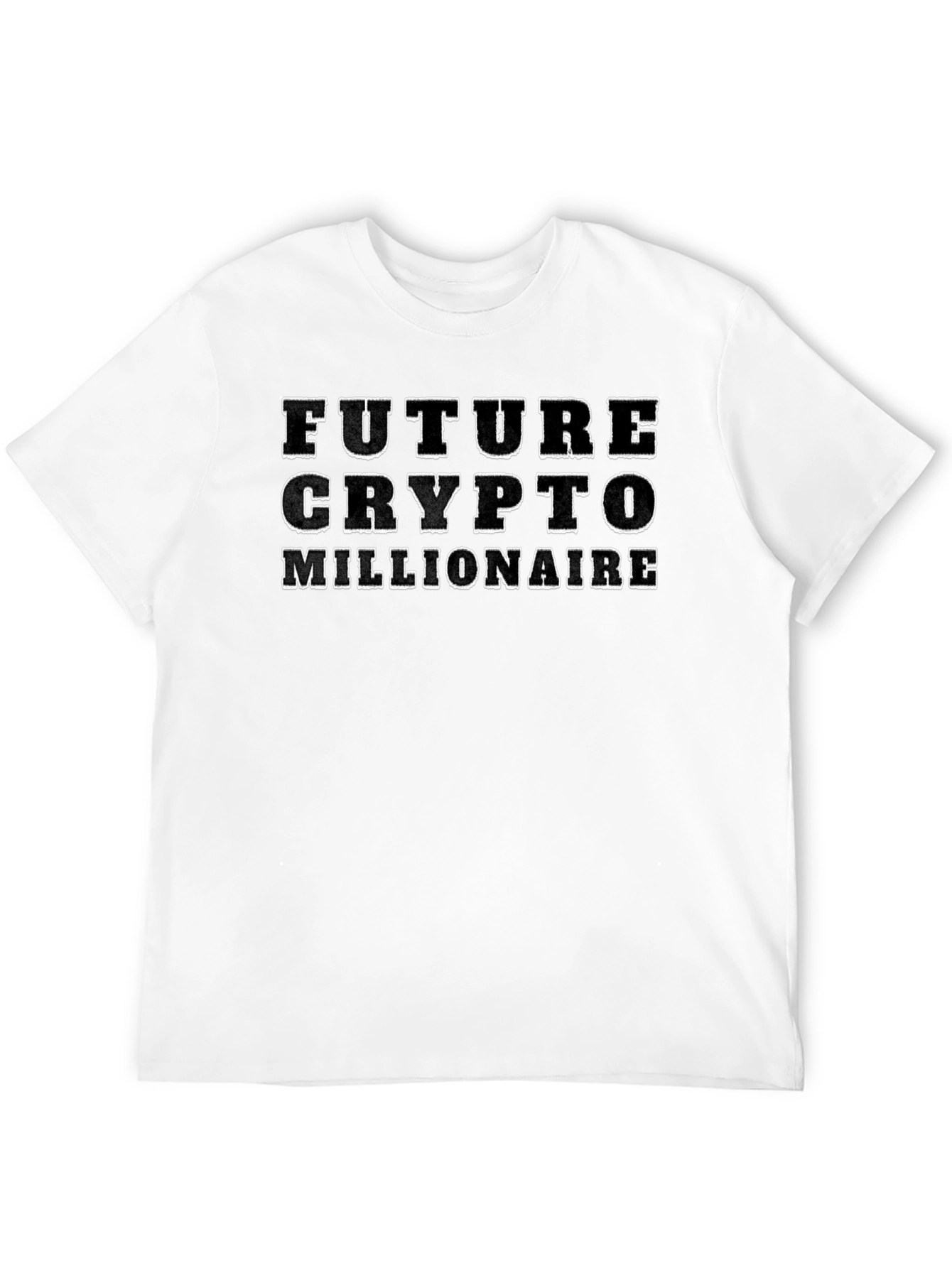 Future Crypto Millionaire Black T-Shirt
