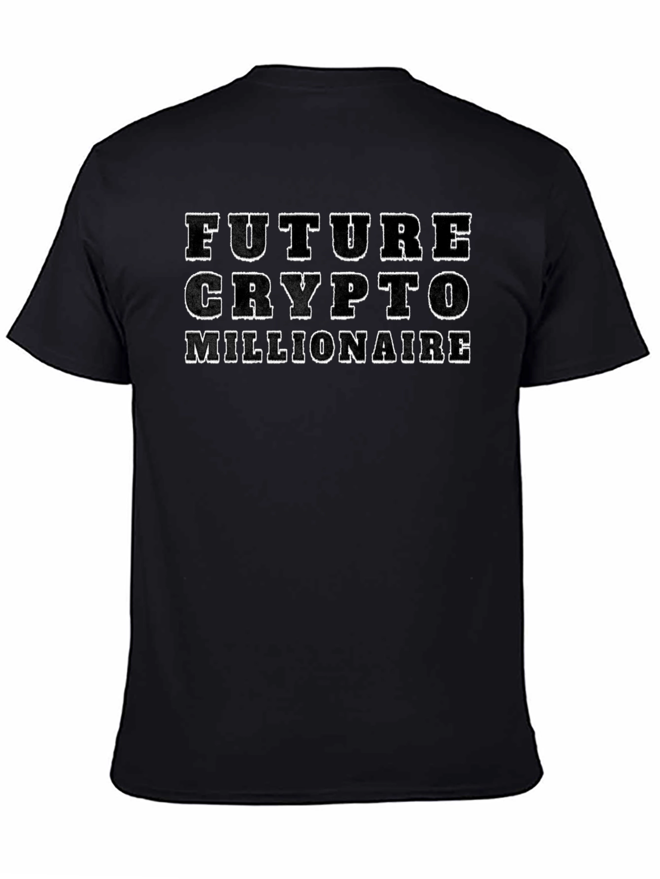 Future Crypto Millionaire Black T-Shirt