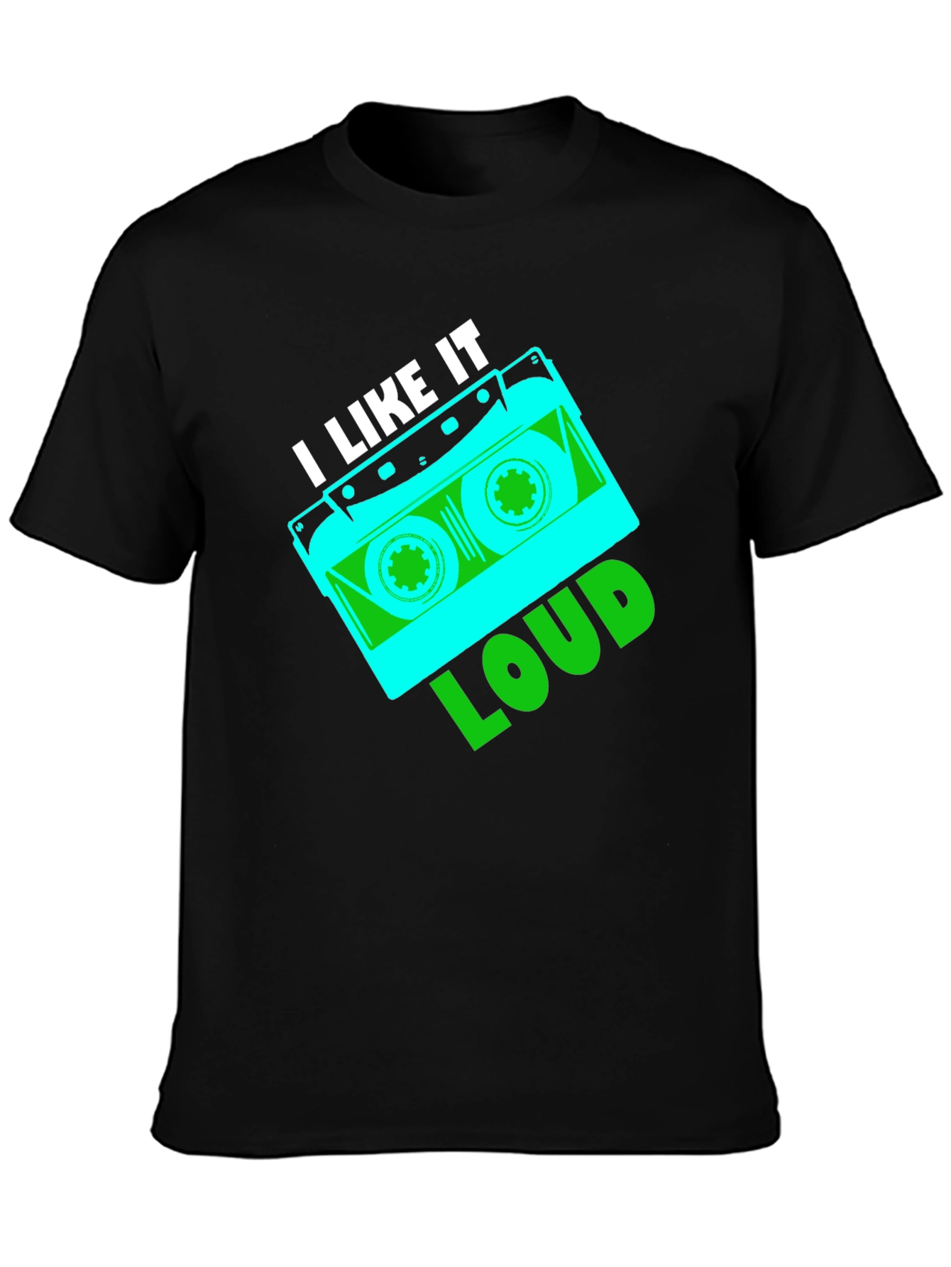 Retro I Like It Loud Cassette Tape Graphic T-Shirt