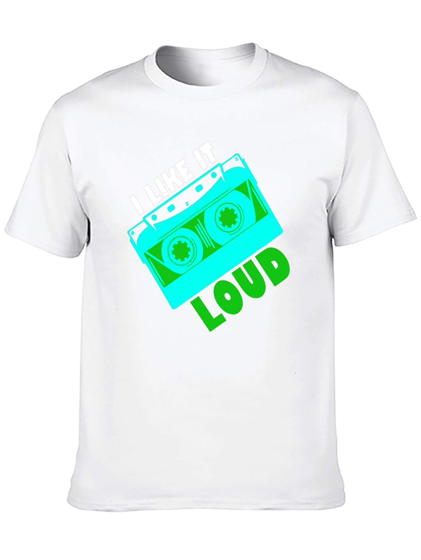 Retro I Like It Loud Cassette Tape Graphic T-Shirt