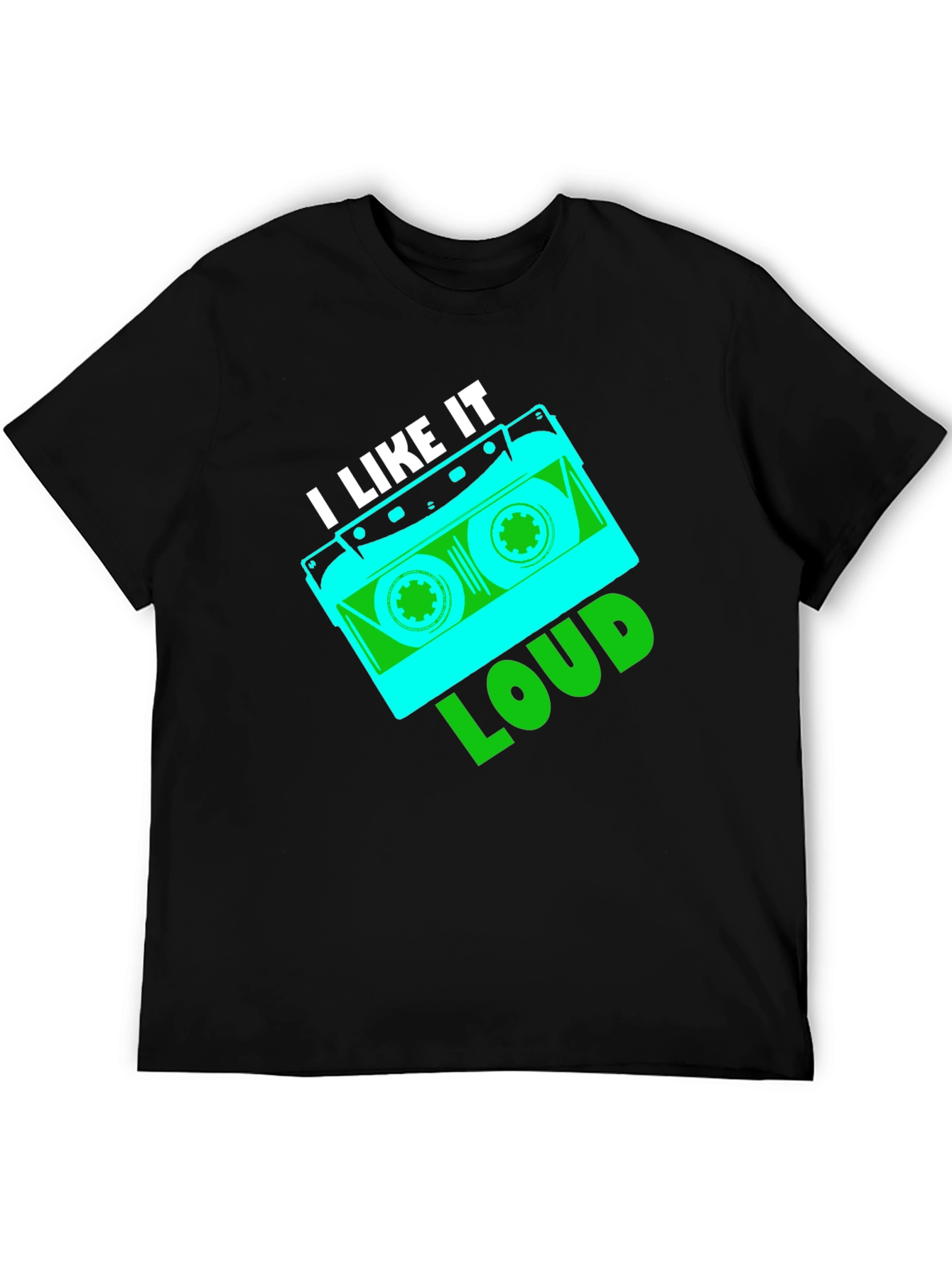 Retro I Like It Loud Cassette Tape Graphic T-Shirt
