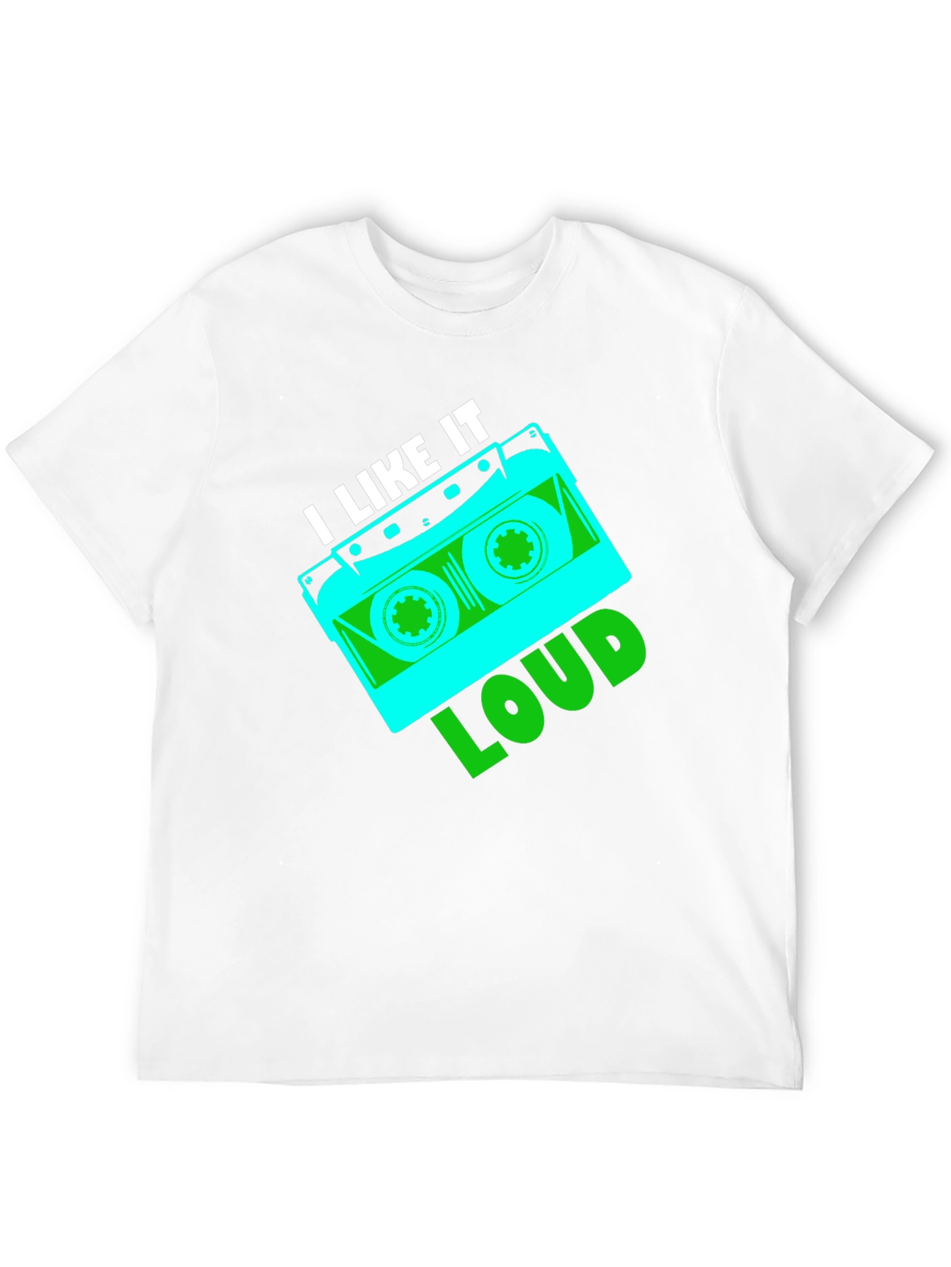 Retro I Like It Loud Cassette Tape Graphic T-Shirt