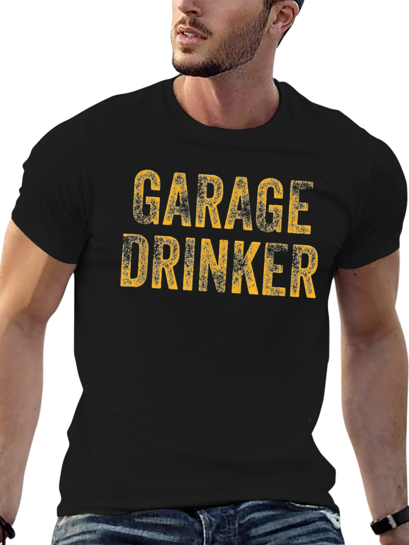 Garage Drinker Black Graphic Tee