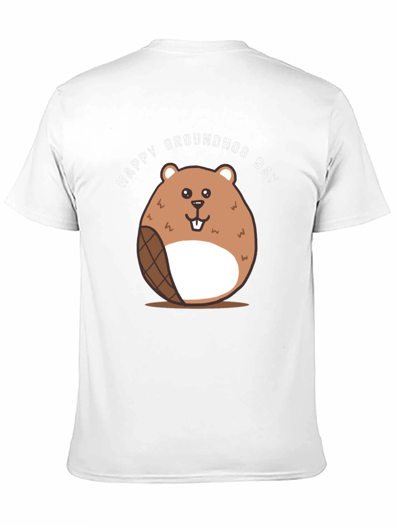 Happy Groundhog Day Black T-Shirt