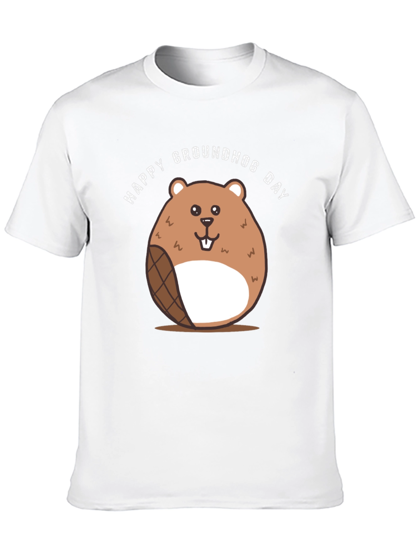 Happy Groundhog Day Black T-Shirt