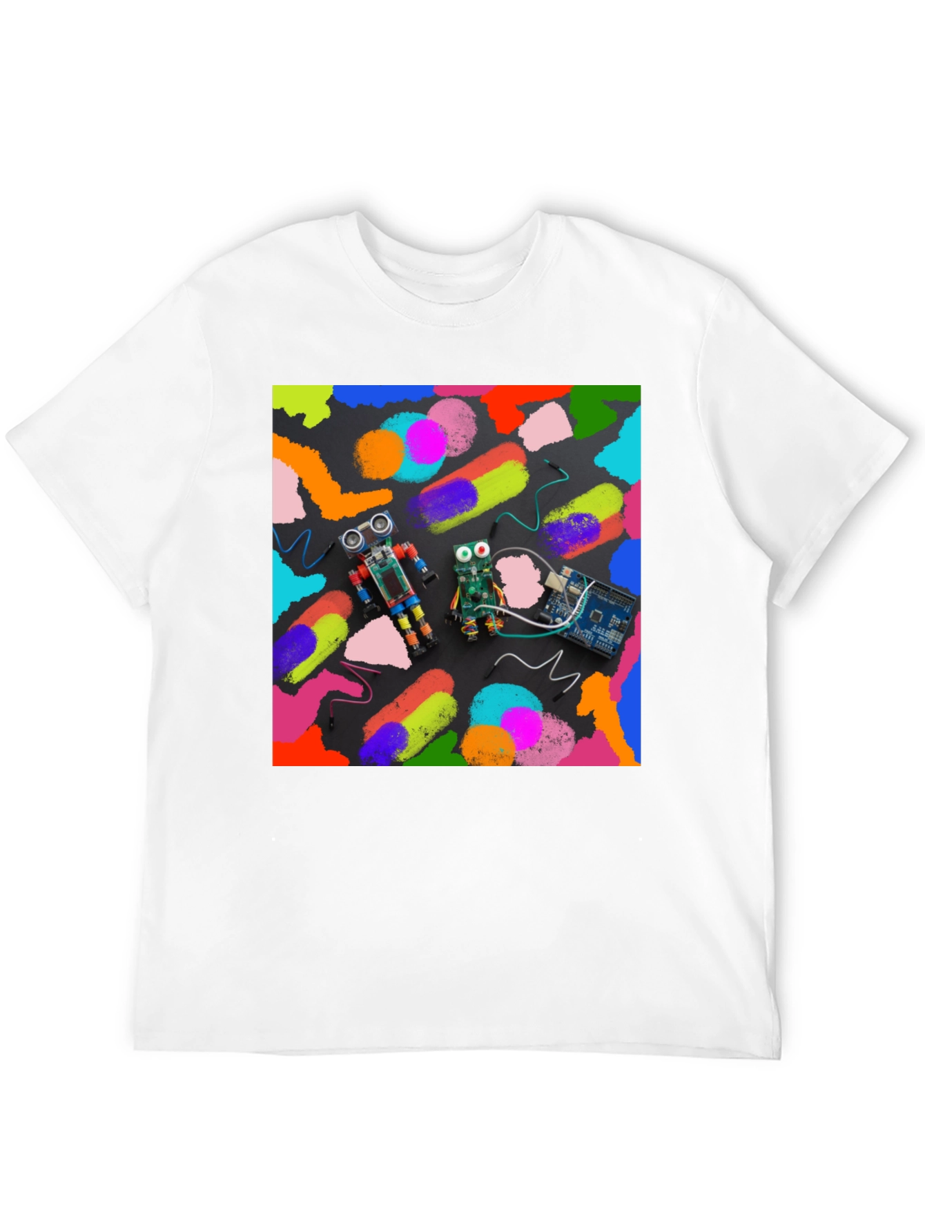 Robotics & Art T-Shirt: Funky Robot Circuit Design