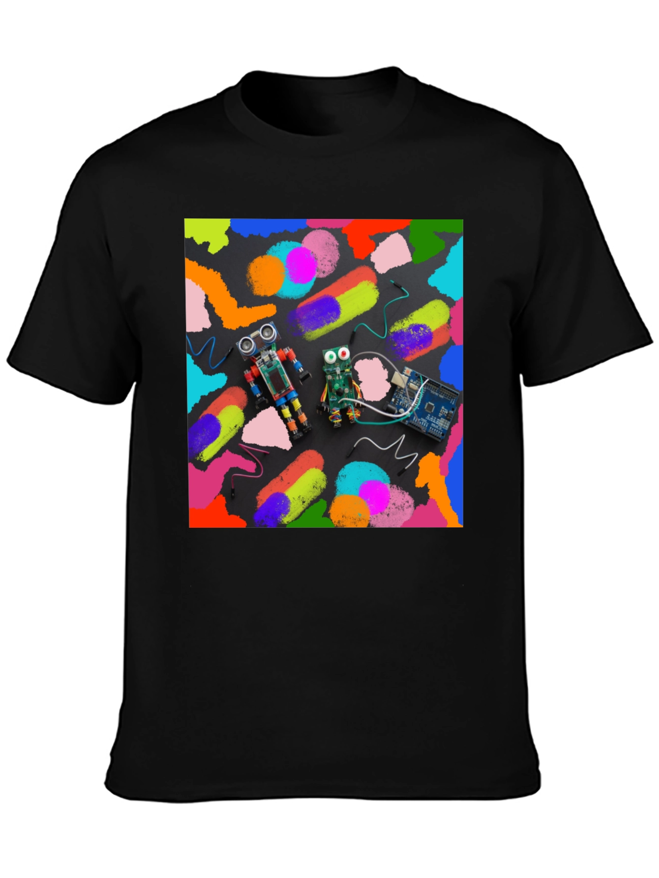 Robotics & Art T-Shirt: Funky Robot Circuit Design