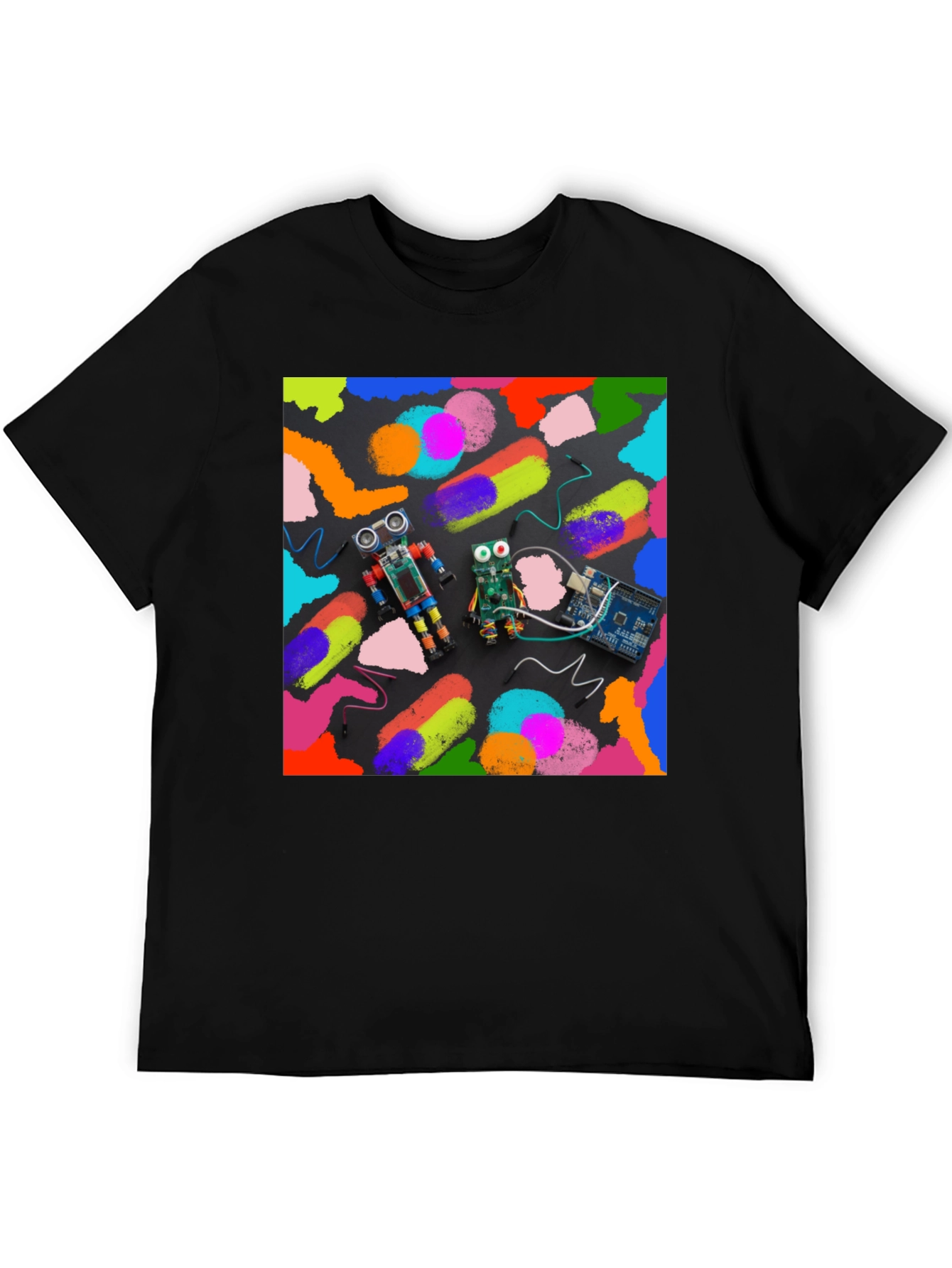 Robotics & Art T-Shirt: Funky Robot Circuit Design