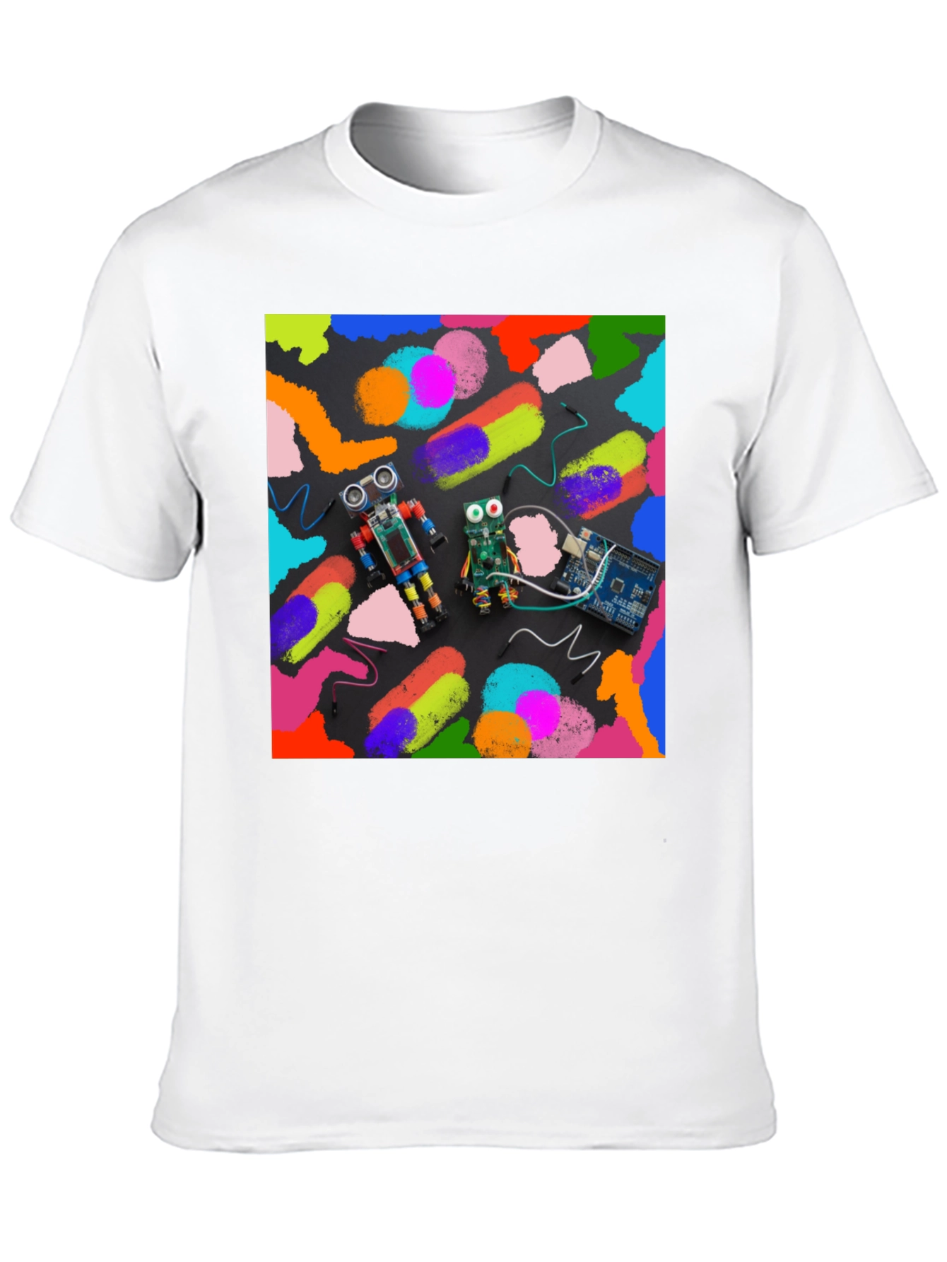 Robotics & Art T-Shirt: Funky Robot Circuit Design
