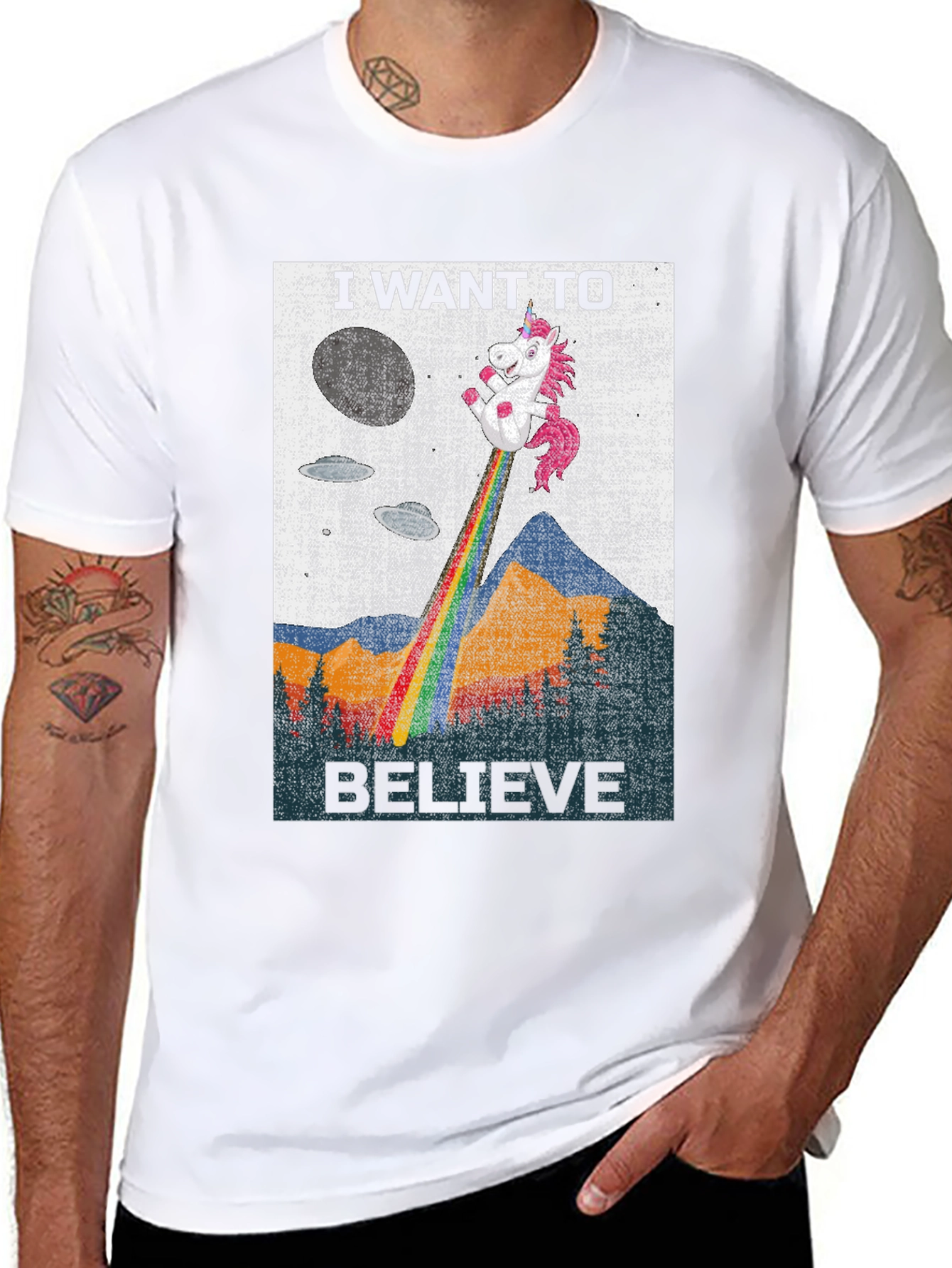 I Want to Believe Unicorn T-Shirt