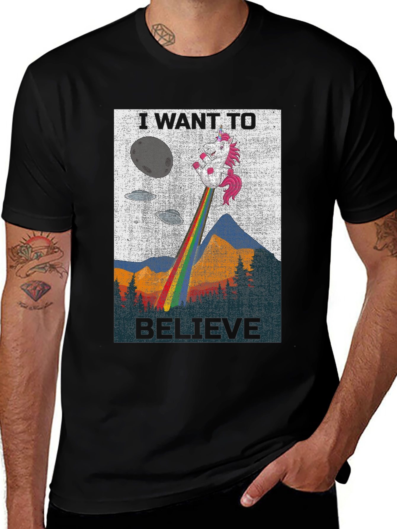 I Want to Believe Unicorn T-Shirt