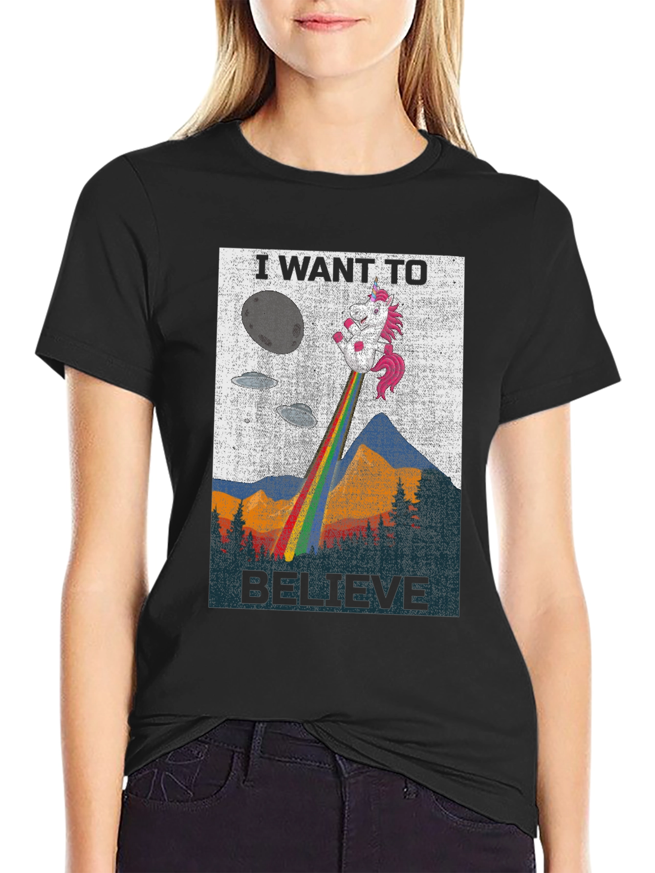 I Want to Believe Unicorn T-Shirt
