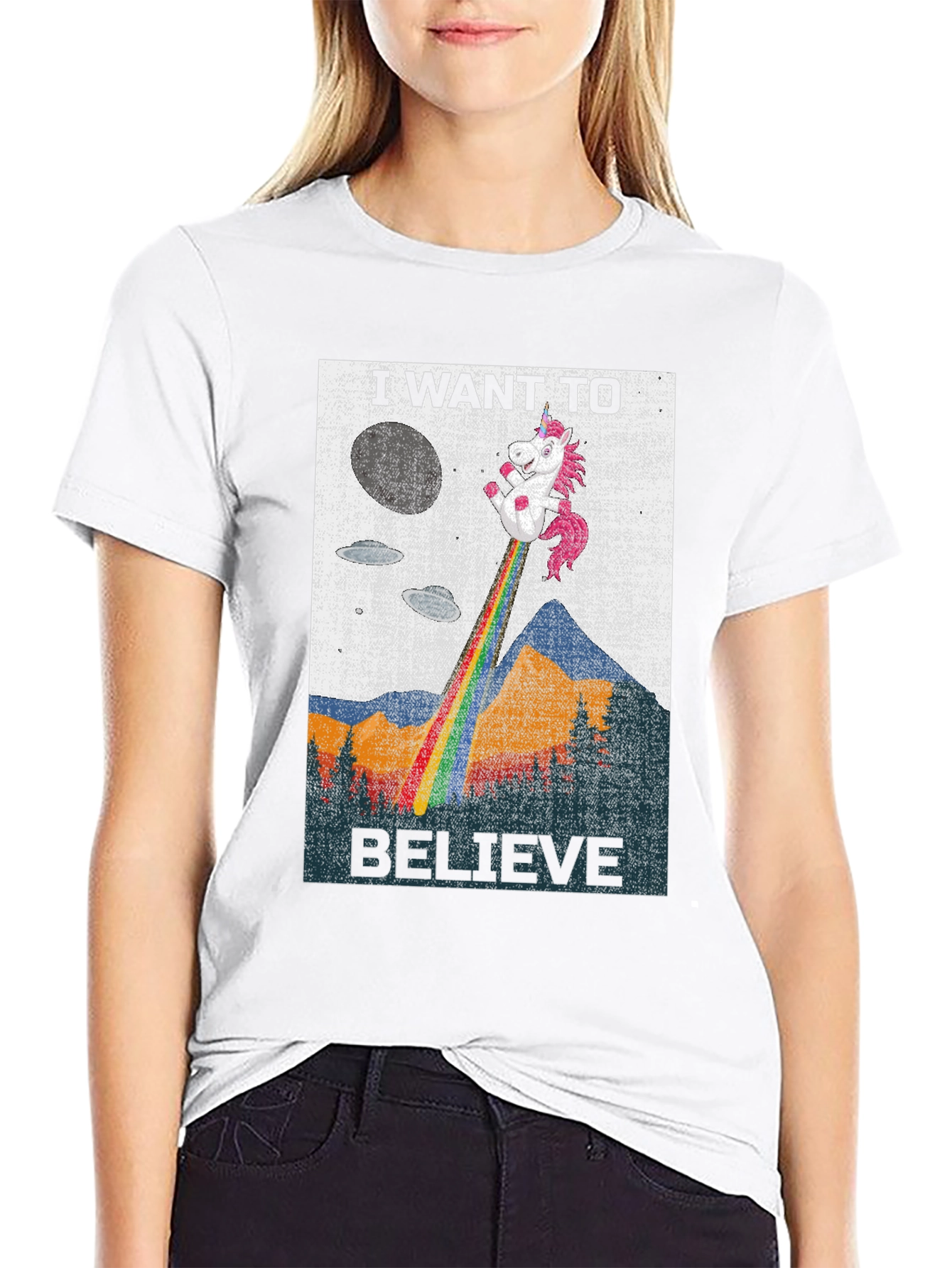 I Want to Believe Unicorn T-Shirt