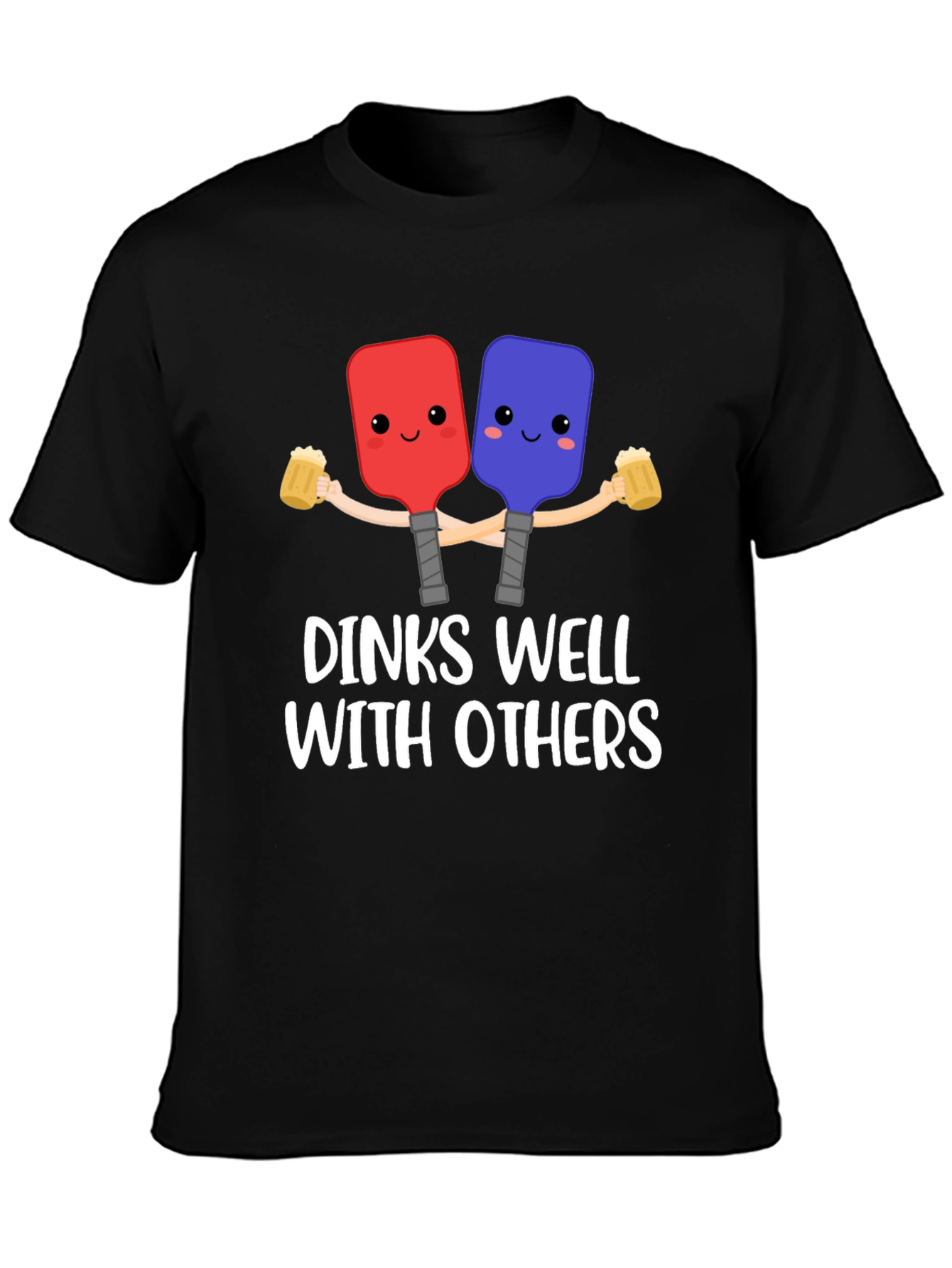 Dinks Well With Others Pickleball T-Shirt
