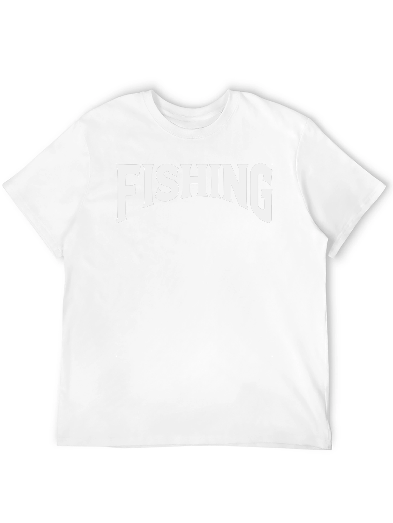 Fishing Graphic Tee - Black Crew Neck T-Shirt
