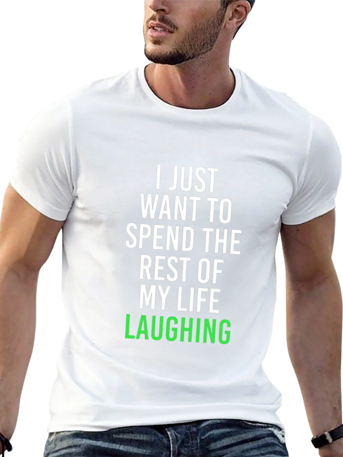 Laughing Life Black Graphic Tee