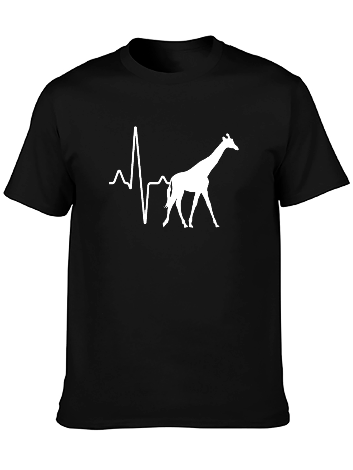 Giraffe Heartbeat Graphic T-Shirt