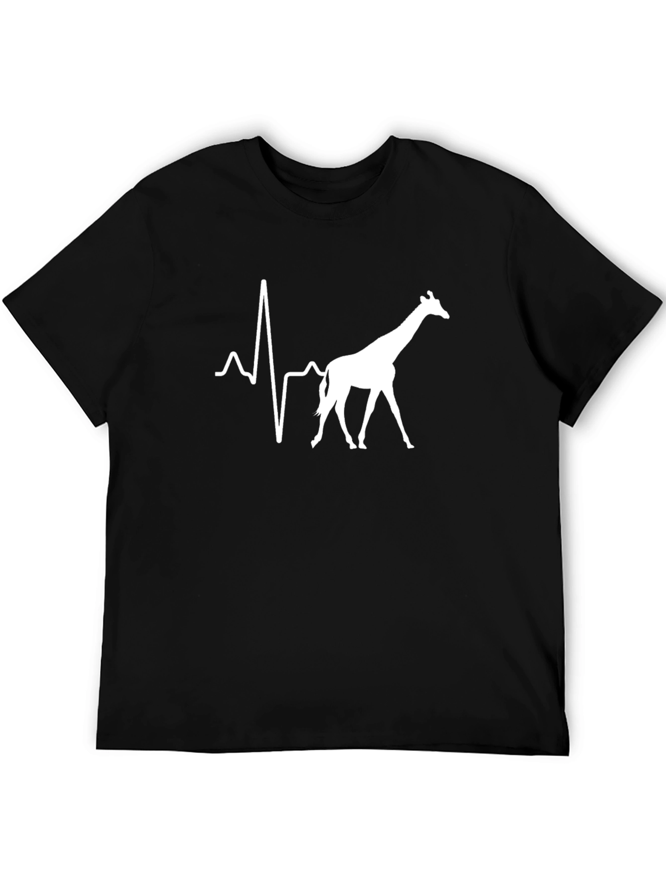 Giraffe Heartbeat Graphic T-Shirt