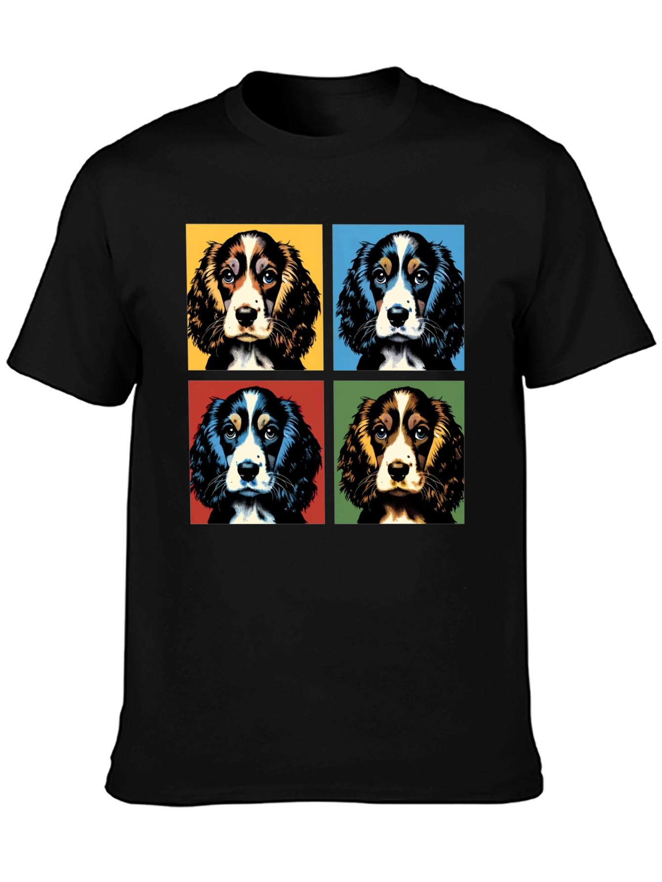 Pop Art Spaniel Dog T-Shirt