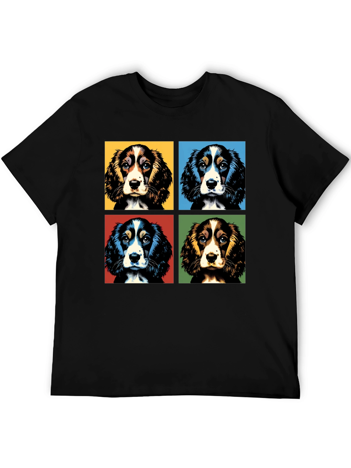 Pop Art Spaniel Dog T-Shirt