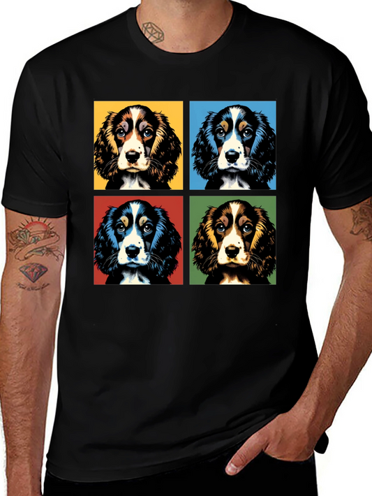 Pop Art Spaniel Dog T-Shirt