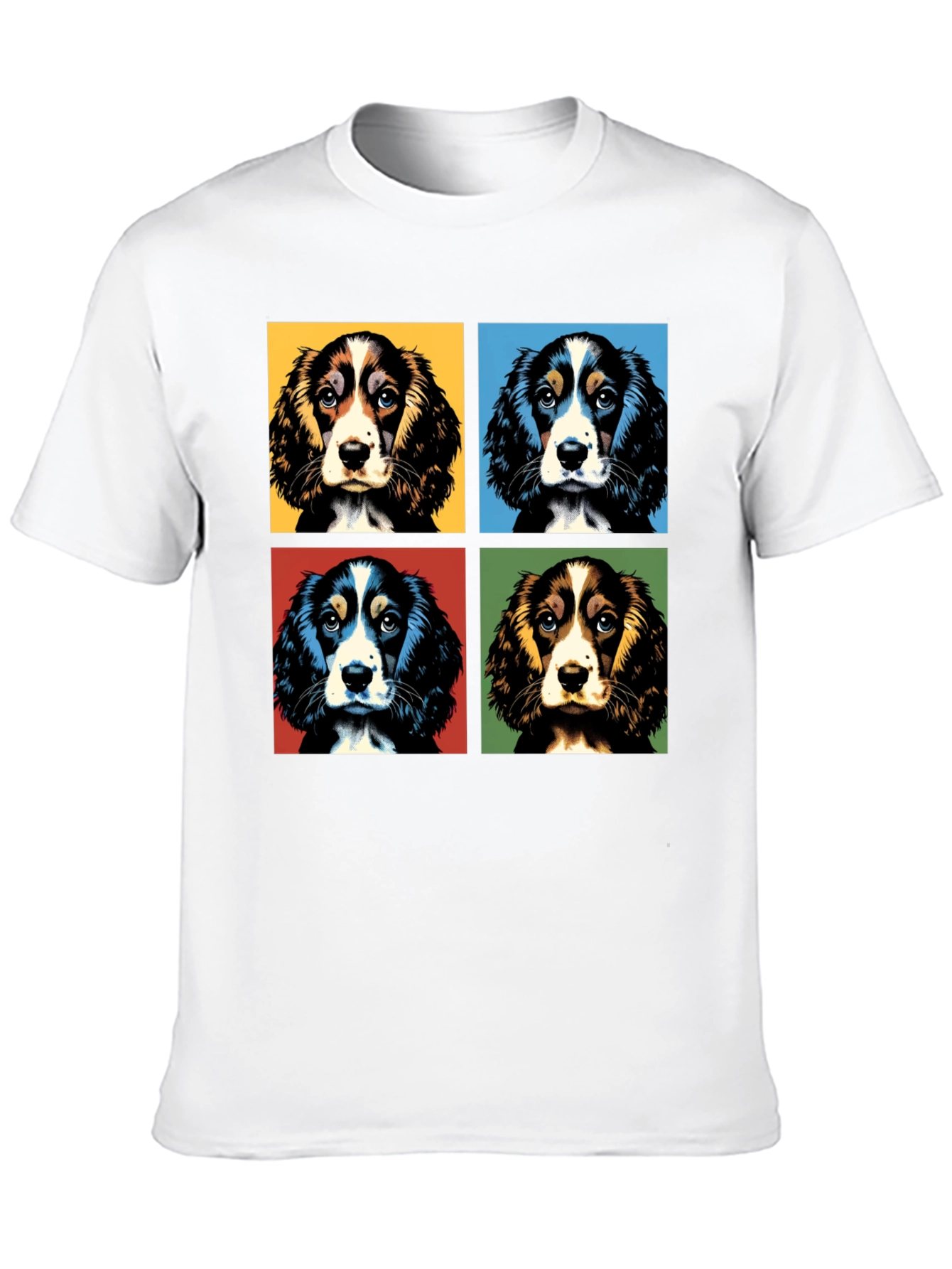Pop Art Spaniel Dog T-Shirt