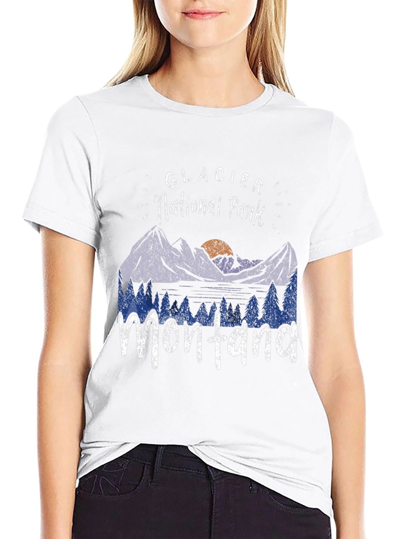 Glacier National Park Montana Graphic Tee