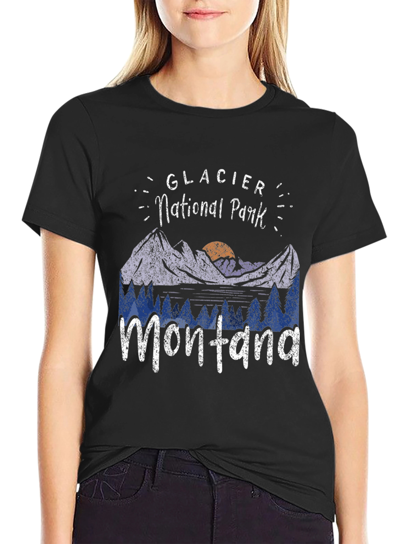 Glacier National Park Montana Graphic Tee