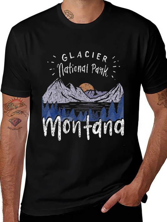 Glacier National Park Montana Graphic Tee