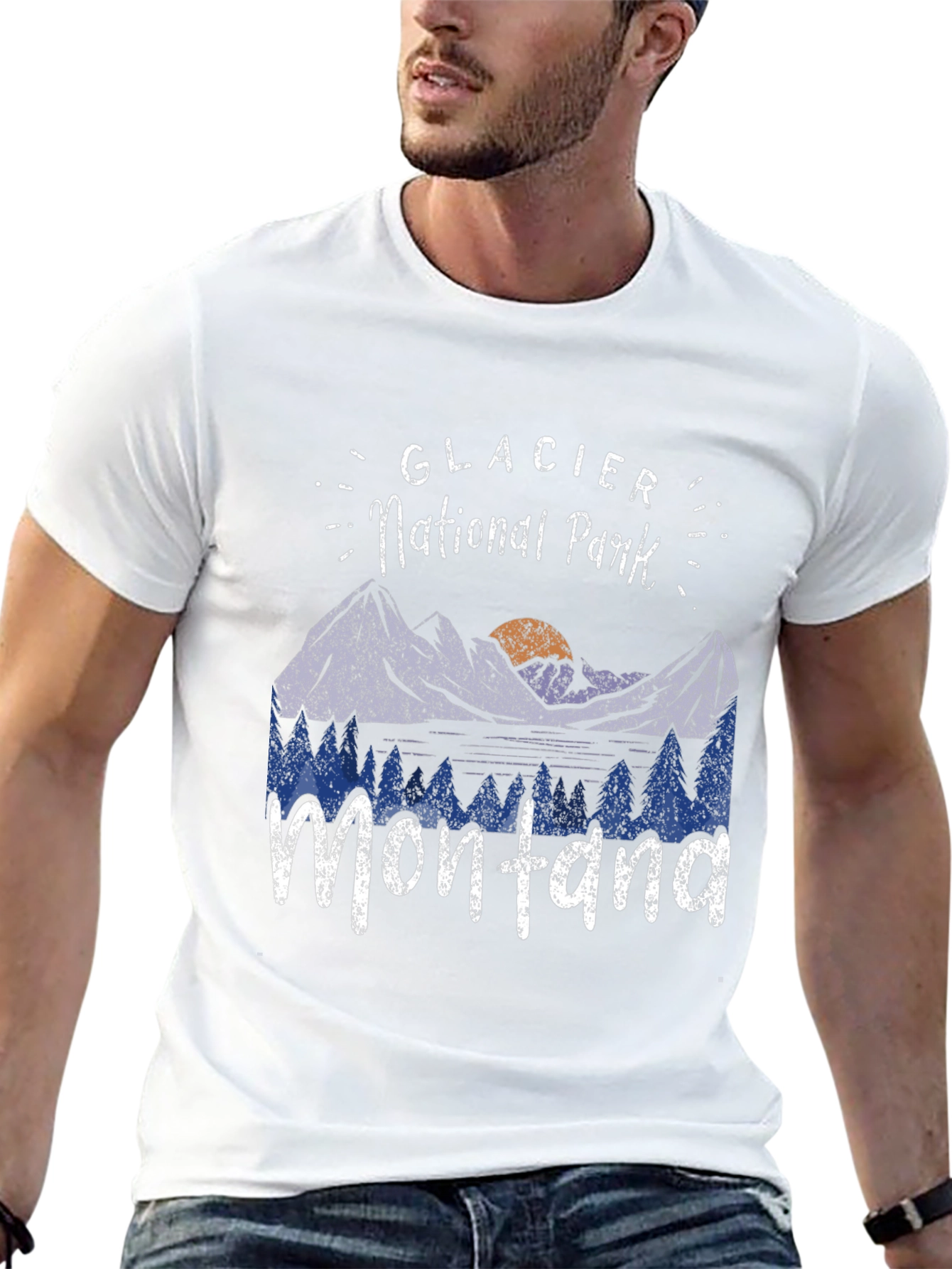 Glacier National Park Montana Graphic Tee