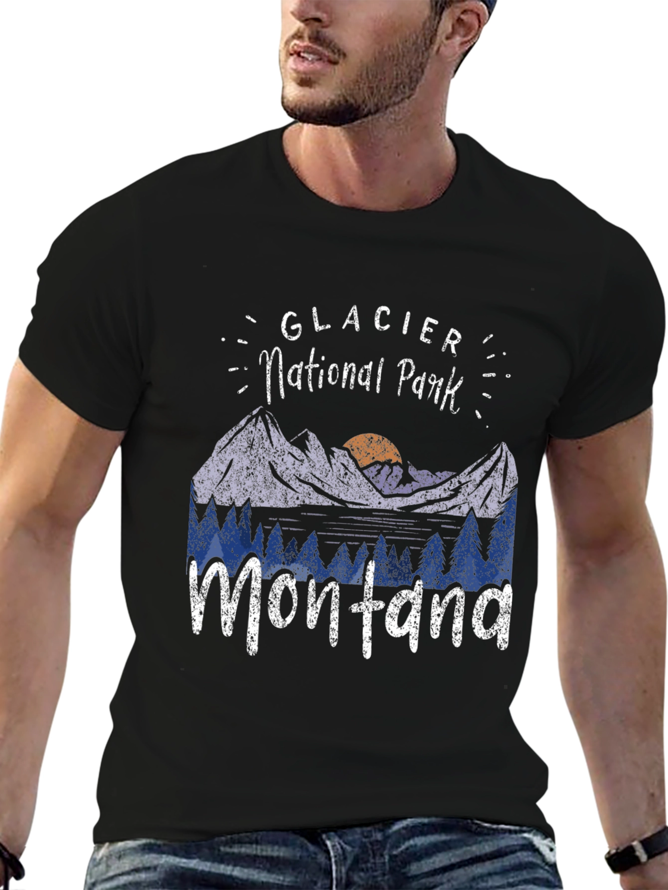 Glacier National Park Montana Graphic Tee