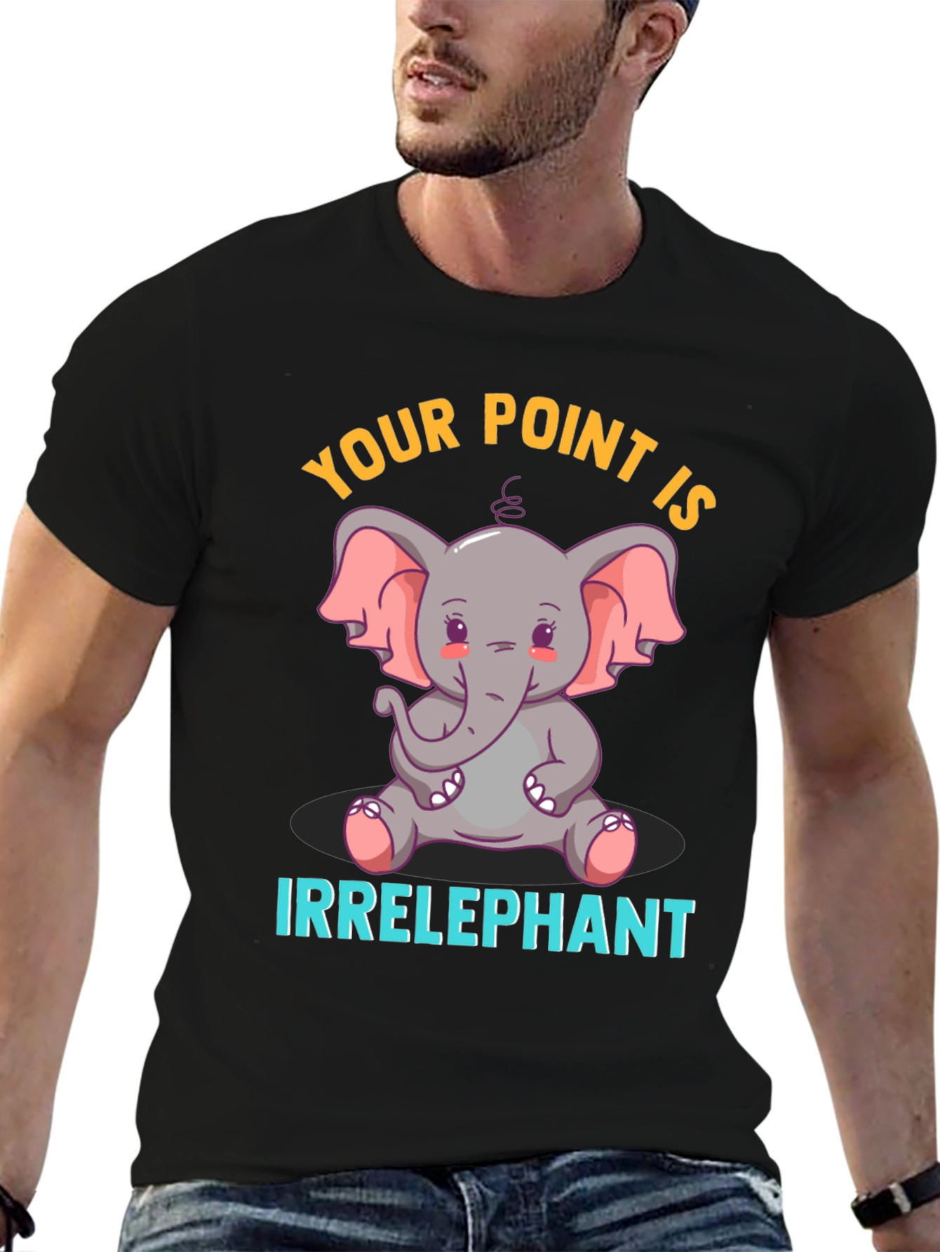 Irrelephant Humor Graphic T-Shirt