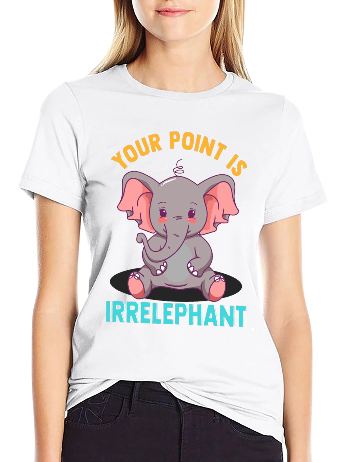 Irrelephant Humor Graphic T-Shirt