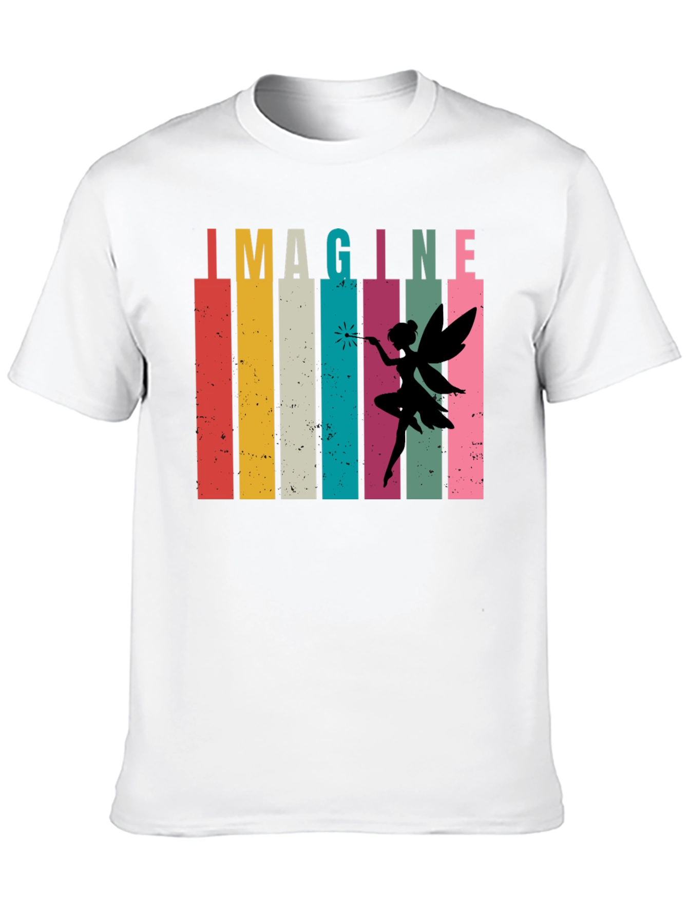 Imagine Fairy Graphic Tee - Retro Design T-Shirt