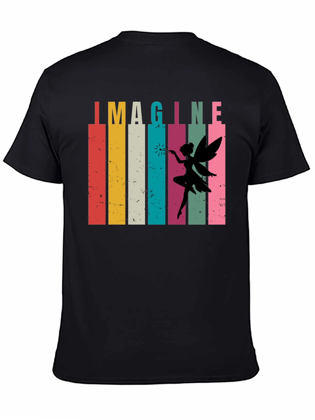 Imagine Fairy Graphic Tee - Retro Design T-Shirt