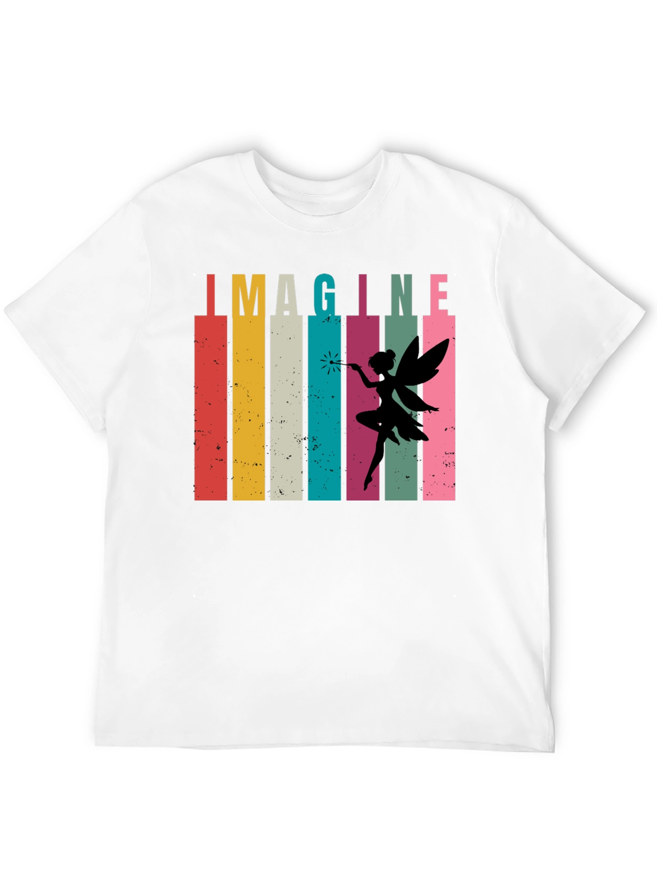 Imagine Fairy Graphic Tee - Retro Design T-Shirt
