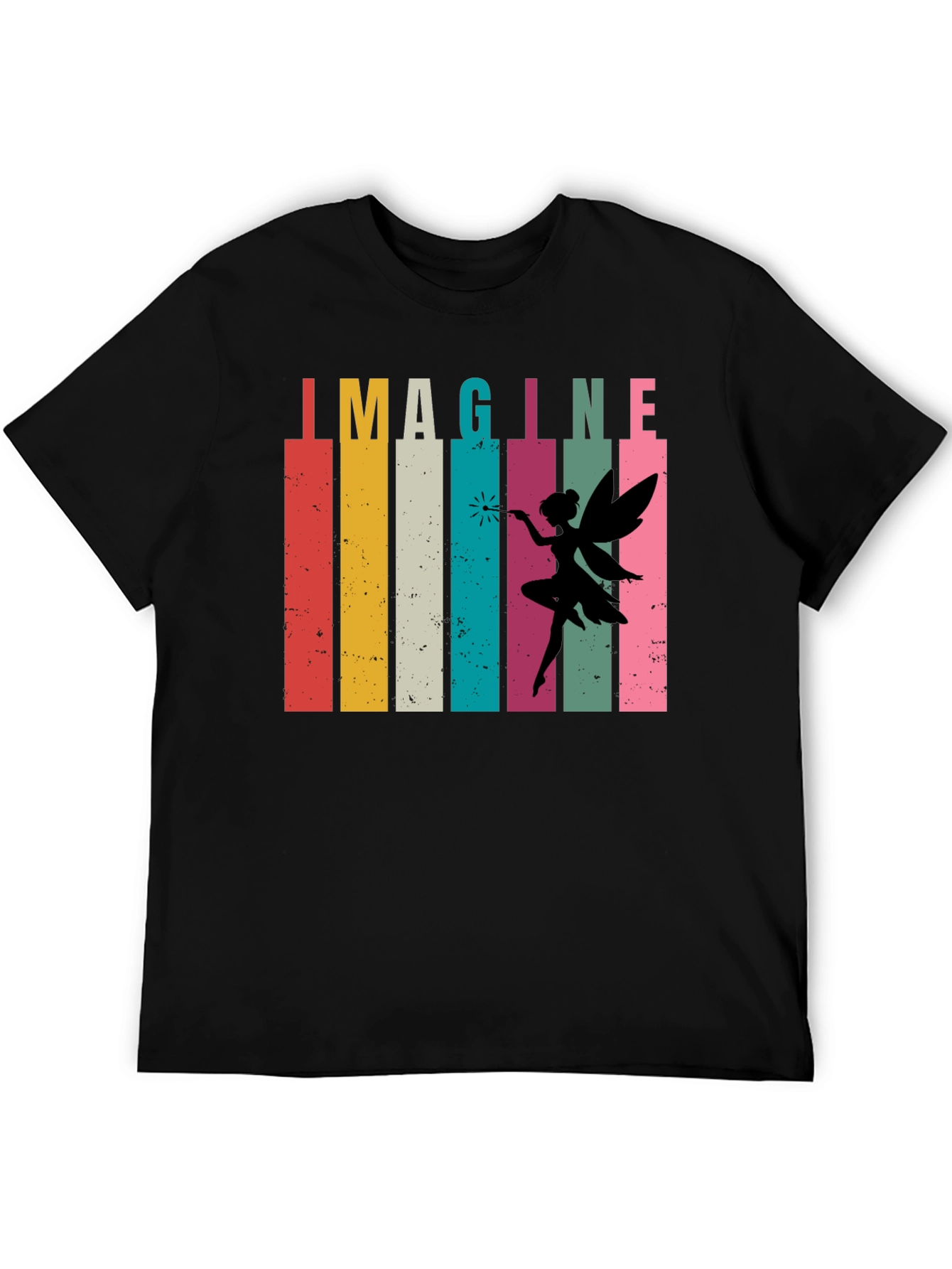 Imagine Fairy Graphic Tee - Retro Design T-Shirt