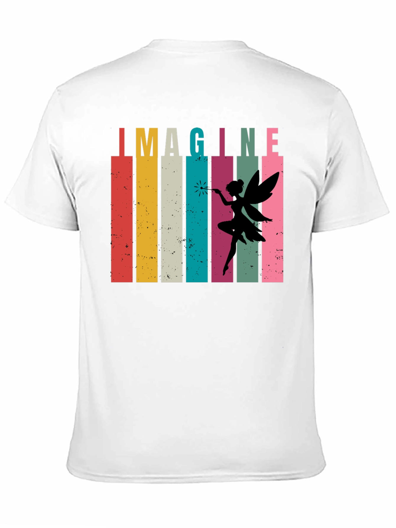 Imagine Fairy Graphic Tee - Retro Design T-Shirt