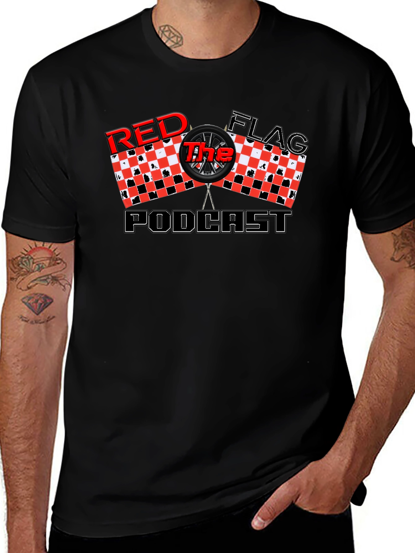 Red Flag Podcast Black T-Shirt