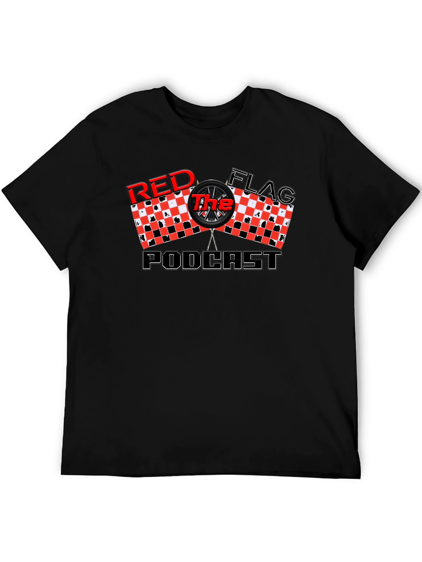 Red Flag Podcast Black T-Shirt