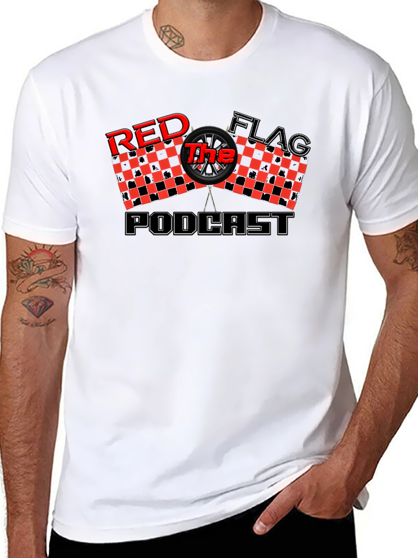 Red Flag Podcast Black T-Shirt