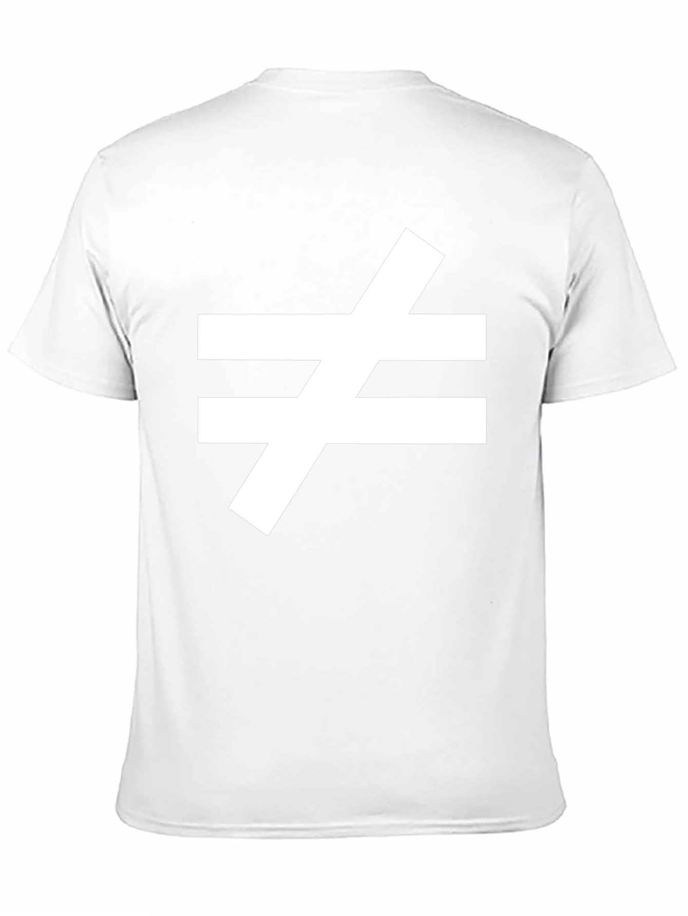 Unequal Sign Graphic Tee - Black Cotton Blend Shirt