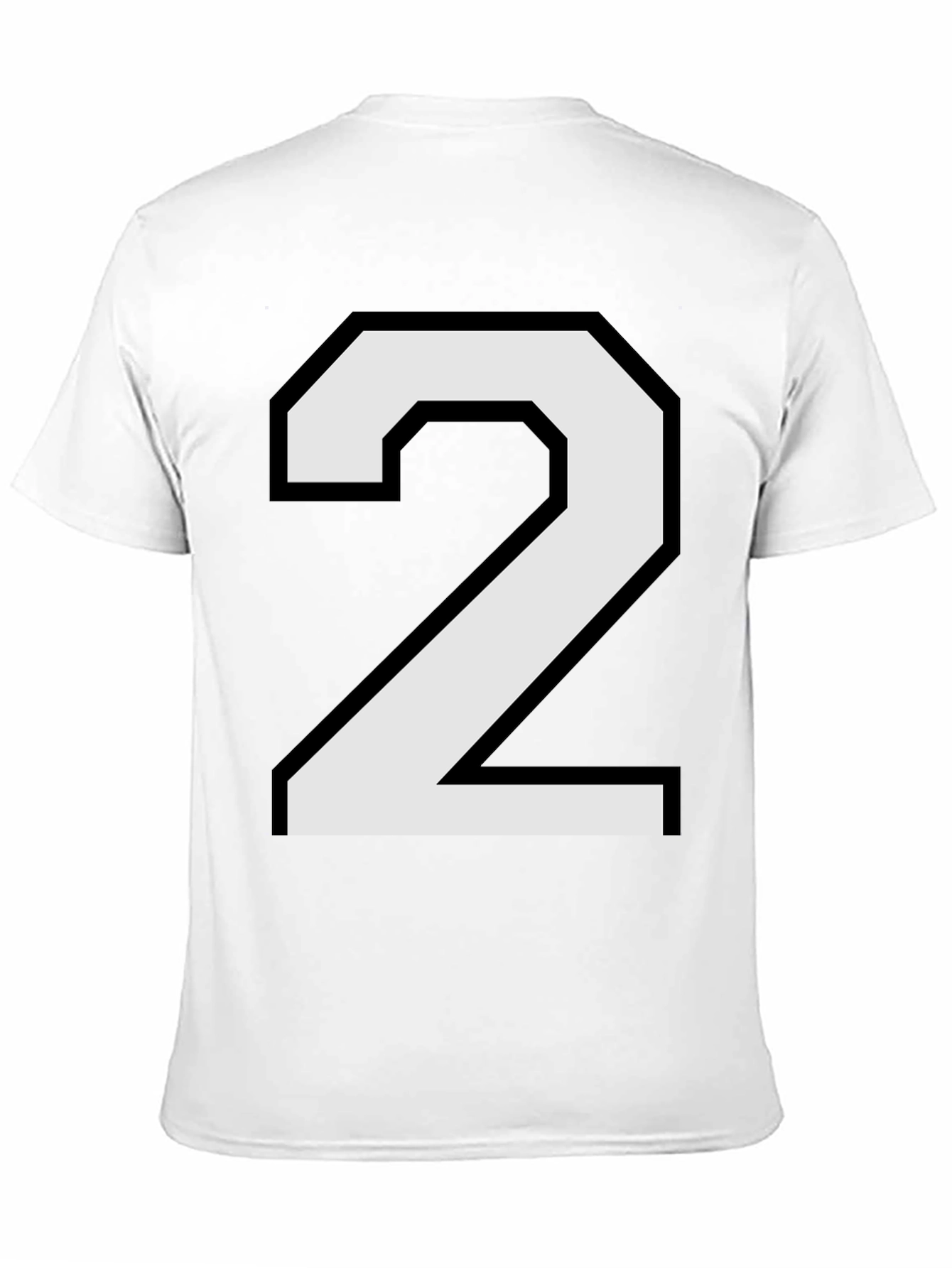 Number 2 Graphic T-Shirt - Black